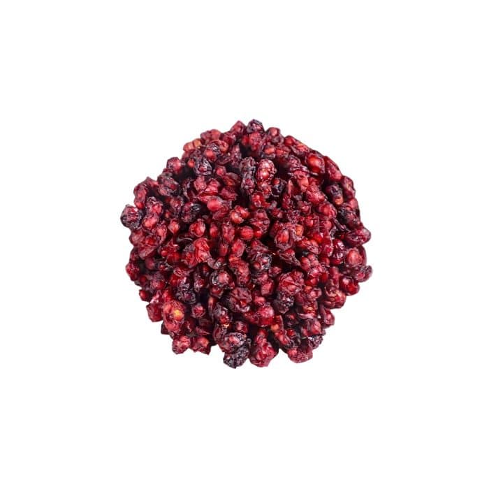 Schisandra chinensis fresh five-flavor berry macro photography